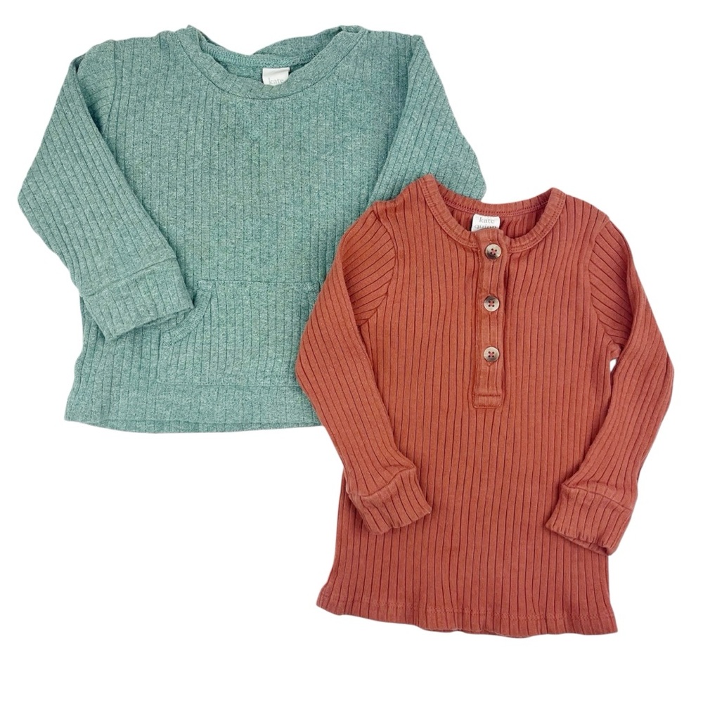 Kate Quinn Long Sleeve Pull Over Organic Cotton Shirts Size 18-24 Months